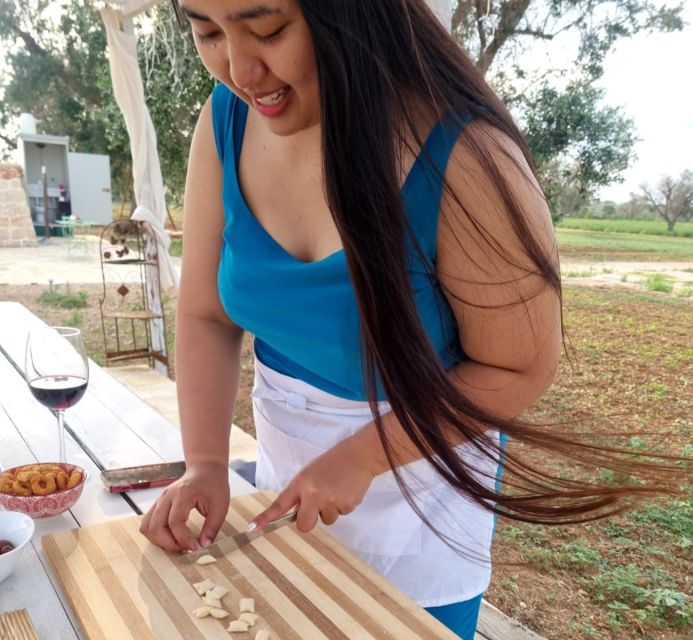 Brindisi: Cooking Class and Tasting in the Olive Grove - Making strascinati, the rougher Puglian pasta