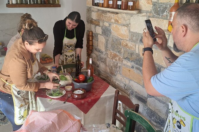 Cretan Flavors - Cooking Lessons and Wine Olive Oil Tasting - Visiting Omalia Olive Press and learning to taste oil