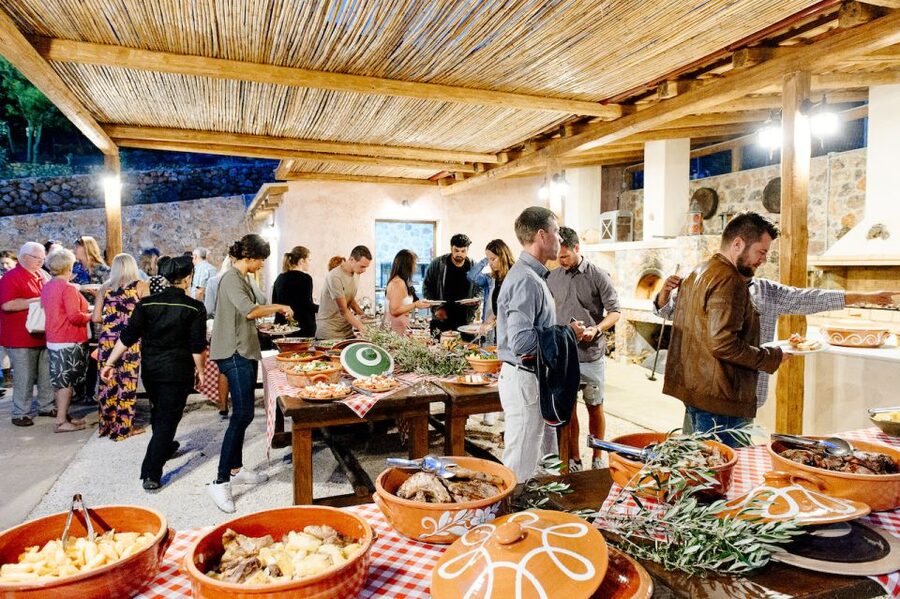 Crete: Olive Oil Festival, Farm Dinner, Live Show & Pickup - Raki is a ritual, not just a free sample
