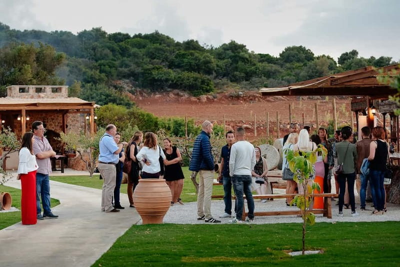 Crete: Olive Oil Festival, Farm Dinner, Live Show & Pickup - The farm buffet is the best value on the plate