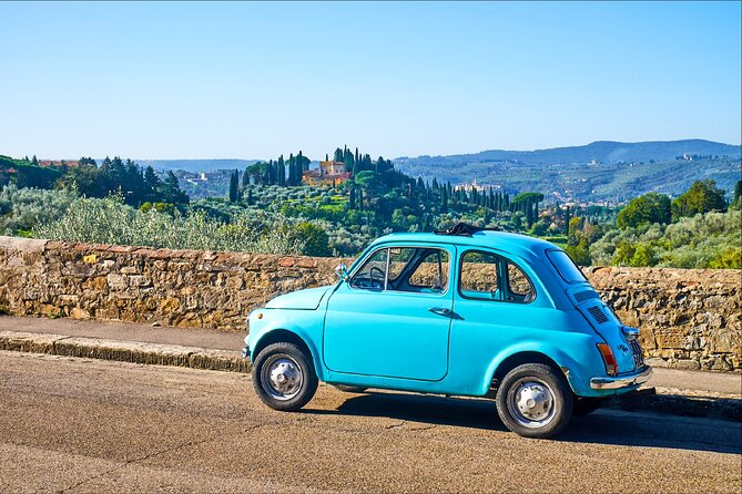 Florence: Private Vintage FIAT 500 with Wine & Olive Oil - Fifteen more minutes of views before returning