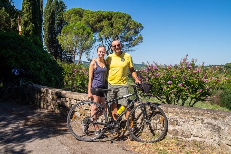 Florence: Tuscany Bike Tour with Wine & Olive Oil - San Miniato al Monte gives the tour its best city view