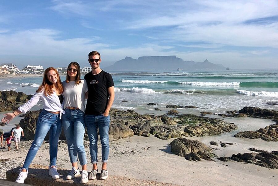 From Cape Town: Wildlife Safari, Olive, Beer & Wine Tasting - Bloubergstrand closes the day with Table Bay