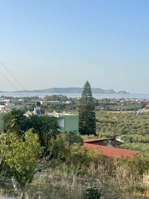 Heraklion: Sunset BBQ in the Olive Grove - The sunset patio and Dia Island view