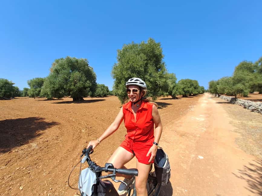 Ostuni: Guided e-bike tour to rock village & olive trees - Pedaling through Puglia’s olive plain