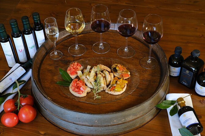 Private wine, Extra Virgin Olive Oils & Cheese Tasting - Four wines, from Vernaccia to Vin Santo