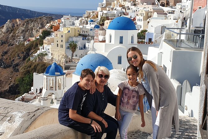 Santorini: 6hr Private Tour with Olive Oil, Beer or Wine Tasting - Firostefani delivers the classic blue-domed view