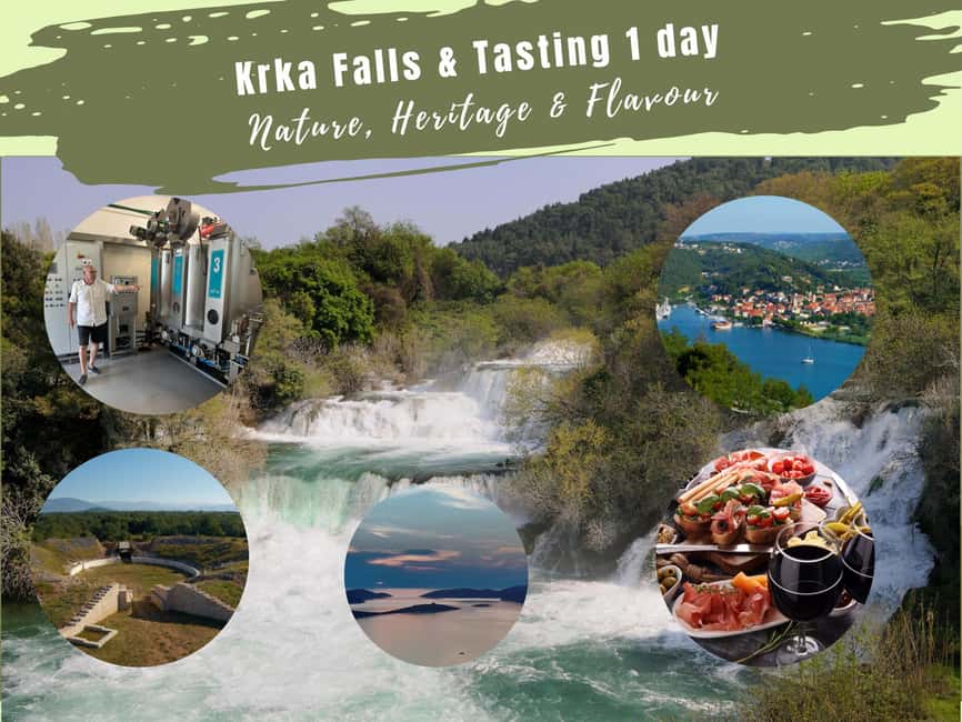 Šibenik or Zadar: Krka falls, olive mill, oil & wine tasting - The road back brings more scenery