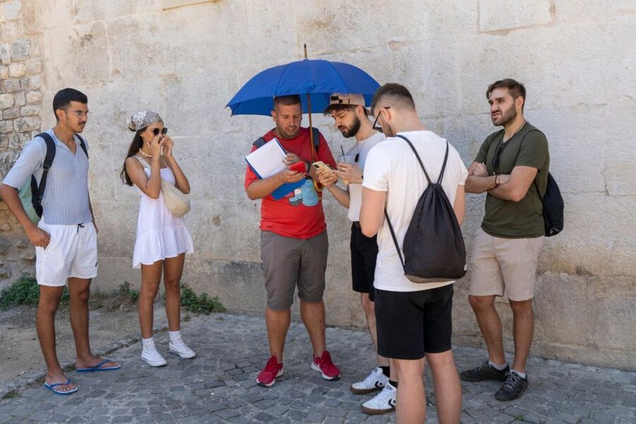 Split: Krka Waterfalls With Boat Cruise, Wine and Olive Oil - Time in Skradin: beach, food, and a slower finish