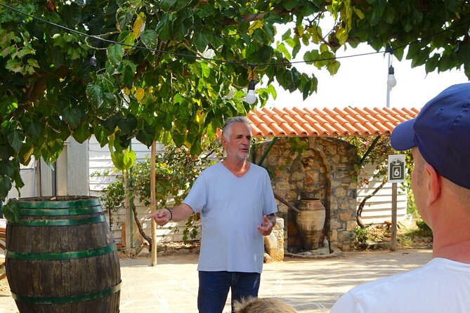 Traditional Olive Oil Making at Spiridi Olive Oil Farm - Crete - Pushing the stone mill yourself